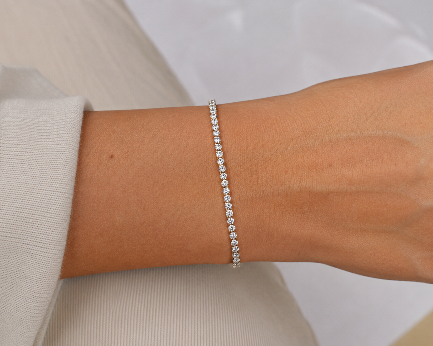 Classic 2.00 CTW Natural Diamond Tennis Bracelet