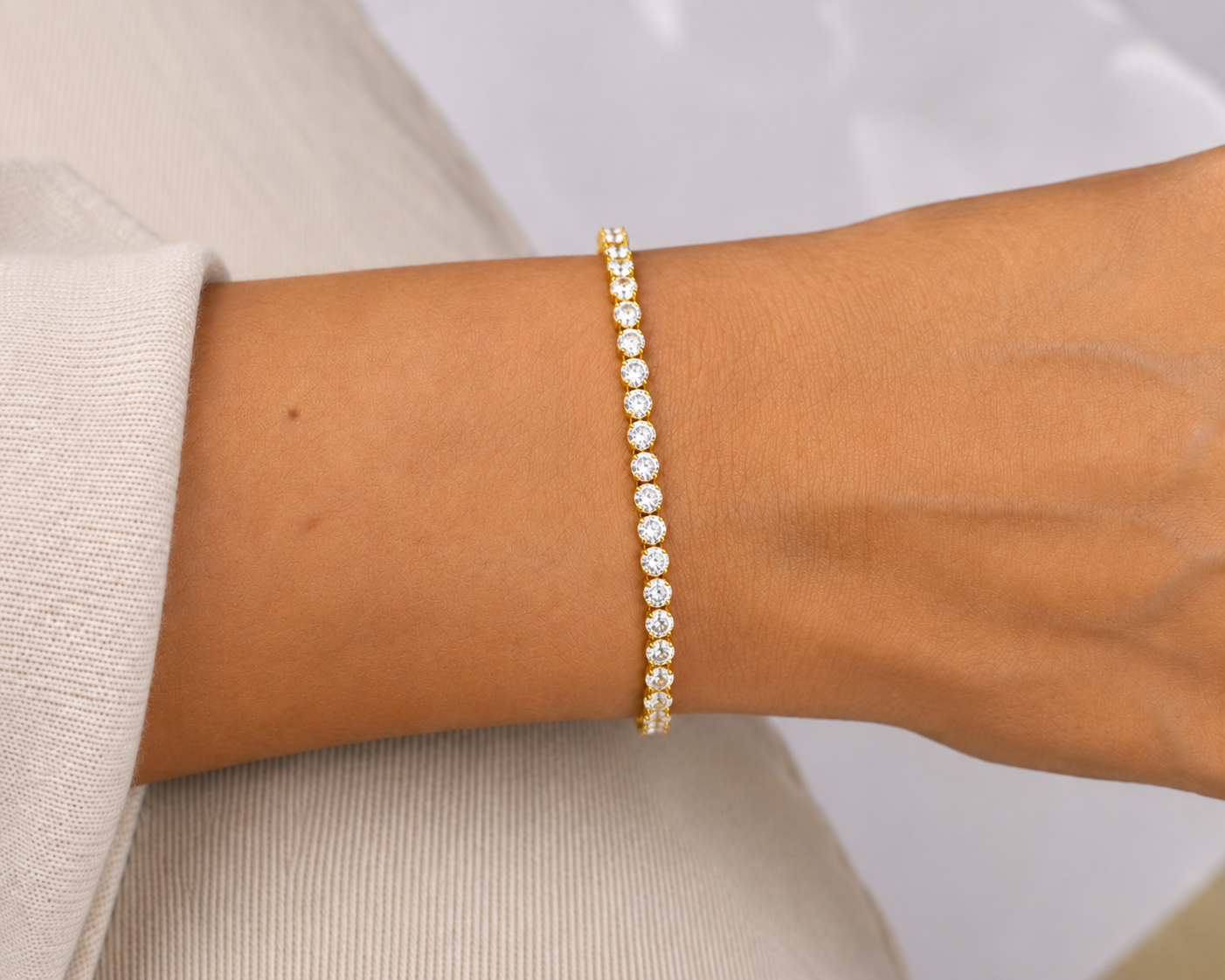 Classic 3.00 CTW Natural Diamond Tennis Bracelet