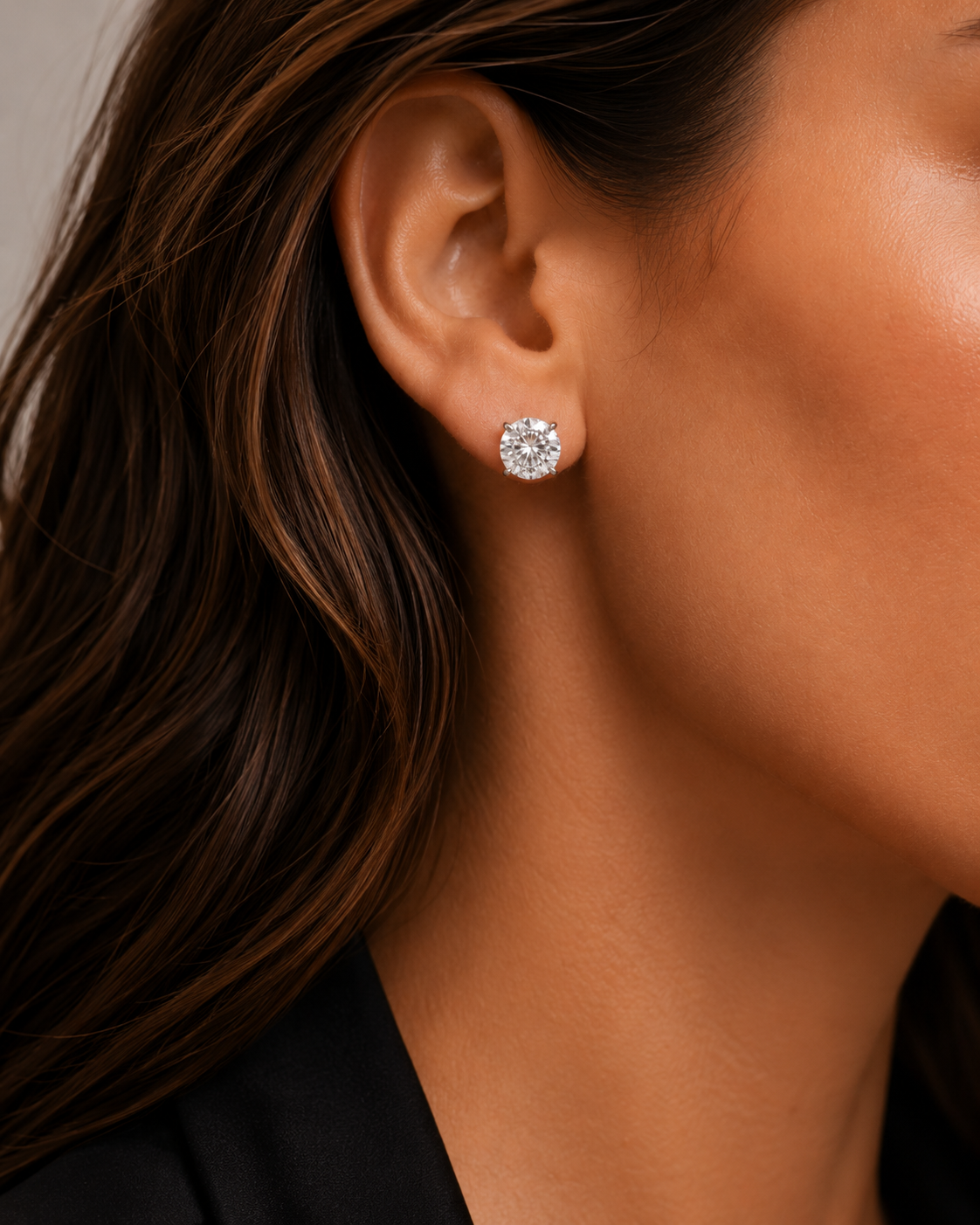 Natural Diamond Stud Earrings