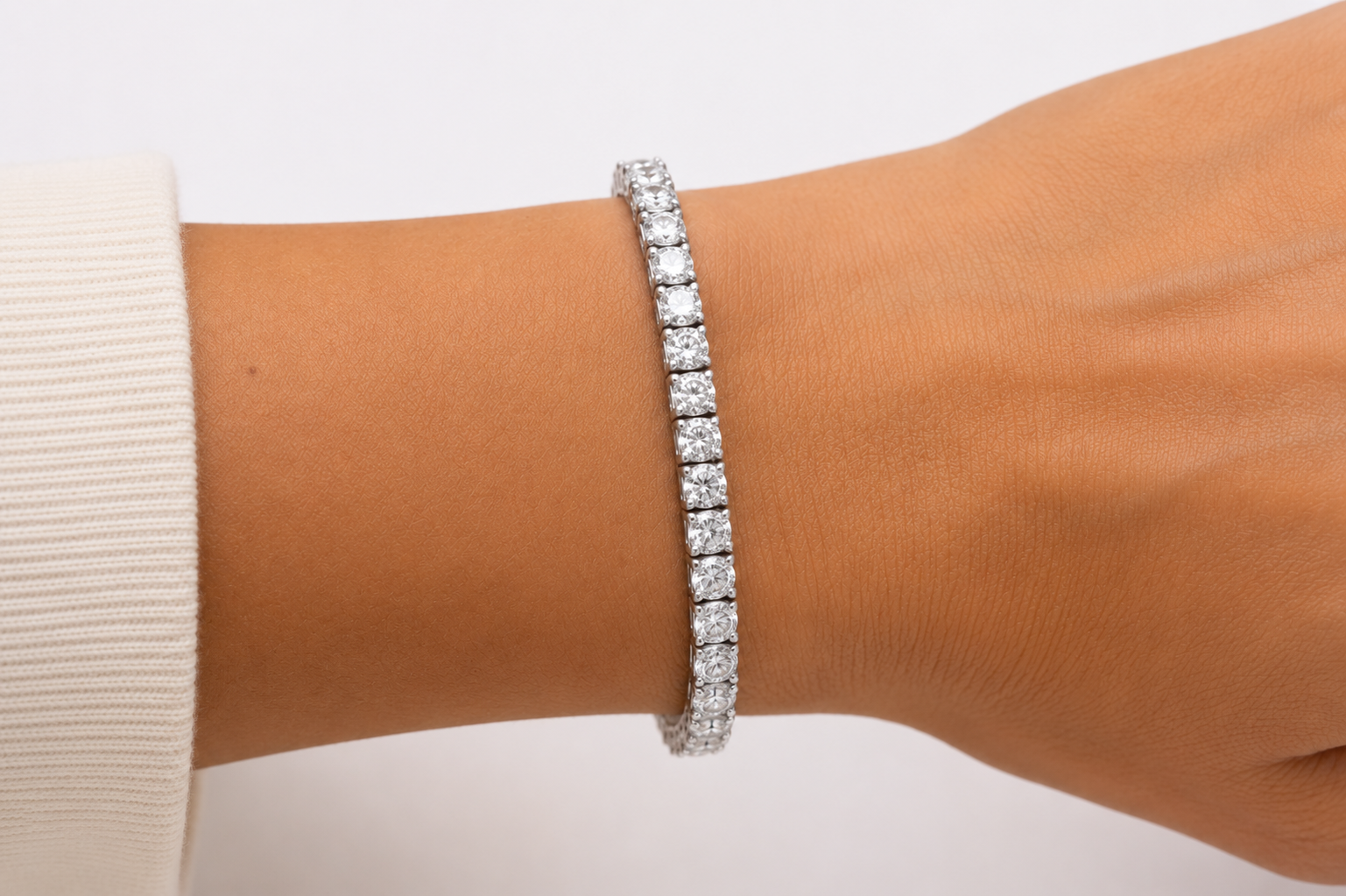 Classic 10.24 CTW Natural Diamond Tennis Bracelet