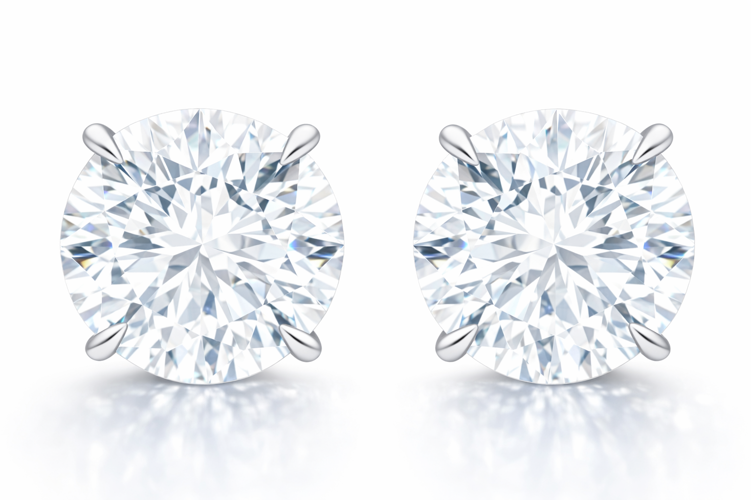 5.02 CTW Natural Diamond Studs Pair (GIA Certified)